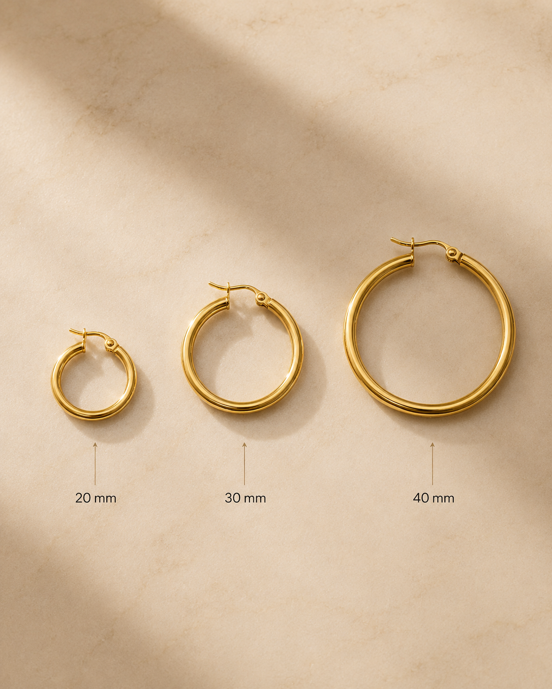 Chunky Gold Hoop Earrings
